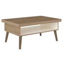 LUCCA COFFEE TABLE - OAK / OFF WHITE