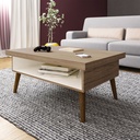 LUCCA COFFEE TABLE - OAK / OFF WHITE