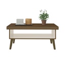 LUCCA COFFEE TABLE - PINE / OFF WHITE