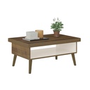 LUCCA COFFEE TABLE - PINE / OFF WHITE