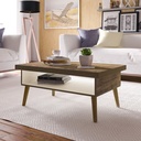 LUCCA COFFEE TABLE - PINE / OFF WHITE