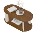 MUNDI COFFEE TABLE - CEDAR / OFF WHITE