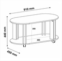 MUNDI COFFEE TABLE - CEDAR / OFF WHITE