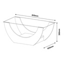ONDA COFFEE TABLE - WALNUT / OFF WHITE
