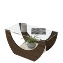 ONDA COFFEE TABLE - WALNUT / OFF WHITE