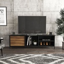 RACK CALCUTA BLACK / NEW WALNUT