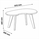 ORGANIC COFFEE TABLE - OFF WHITE