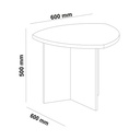 DELTA SIDE TABLE - OFF WHITE