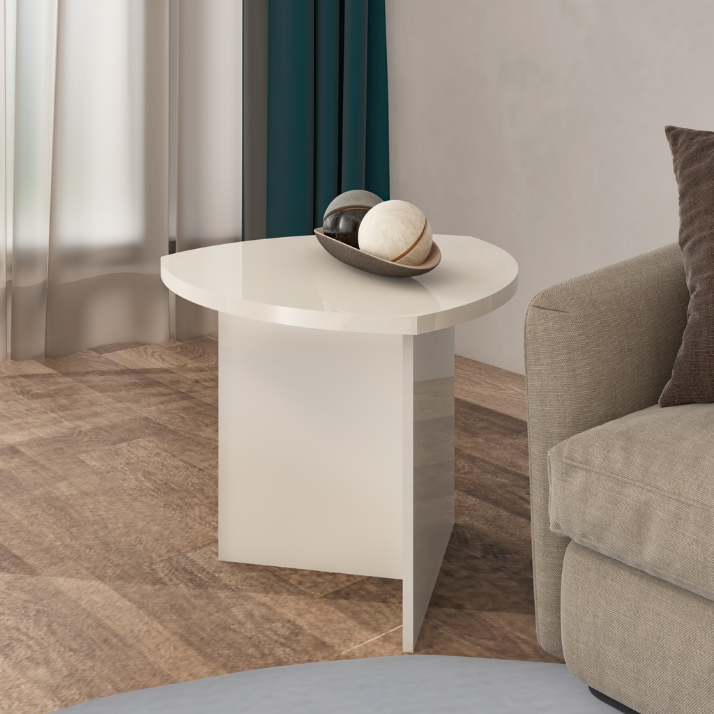 DELTA SIDE TABLE - OFF WHITE