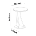 TUTTI END TABLE - OFF WHITE