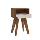 VIP END TABLE - CEDAR / OFF WHITE