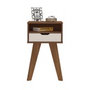 VIP END TABLE - CEDAR / OFF WHITE