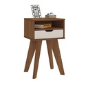 VIP END TABLE - CEDAR / OFF WHITE