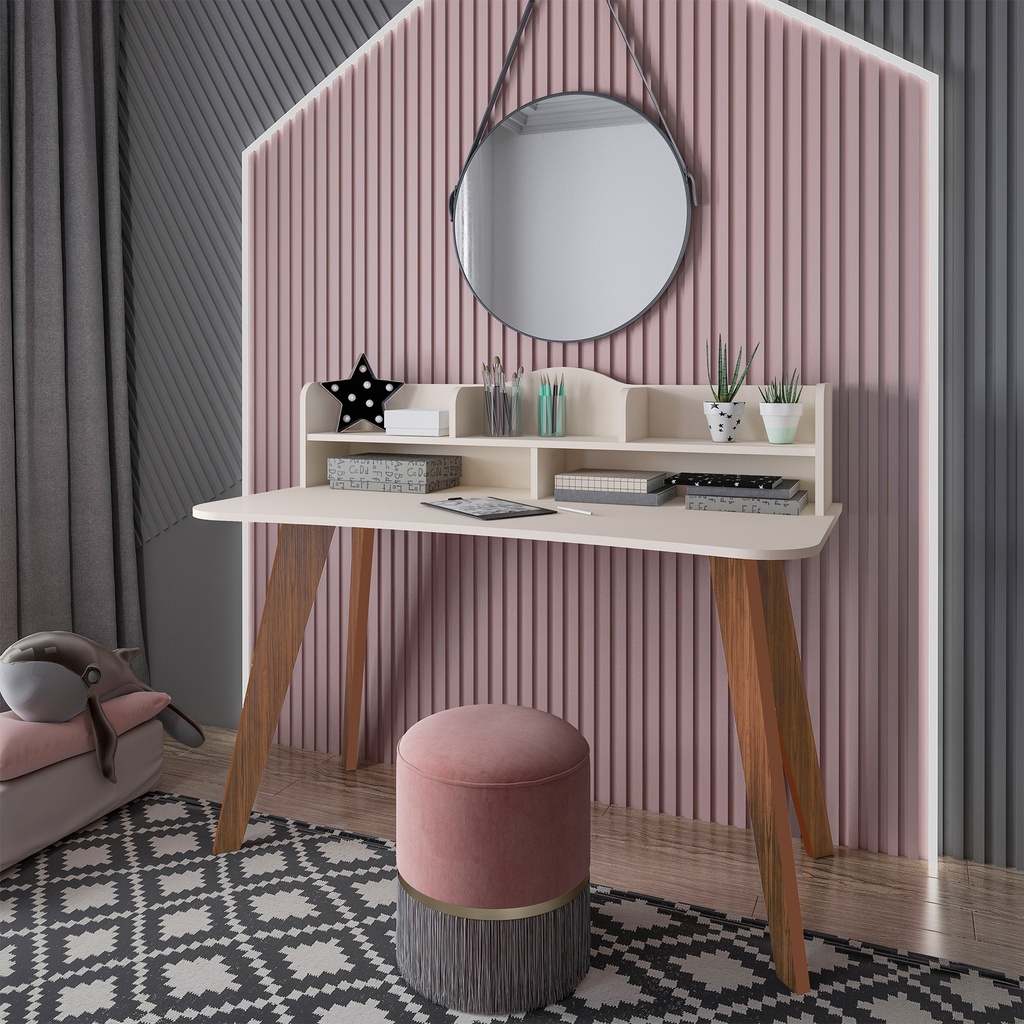 SOFIA DESK - OFF WHITE / CEDAR