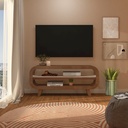 THEO TV STAND - CHERRY / OFF WHITE