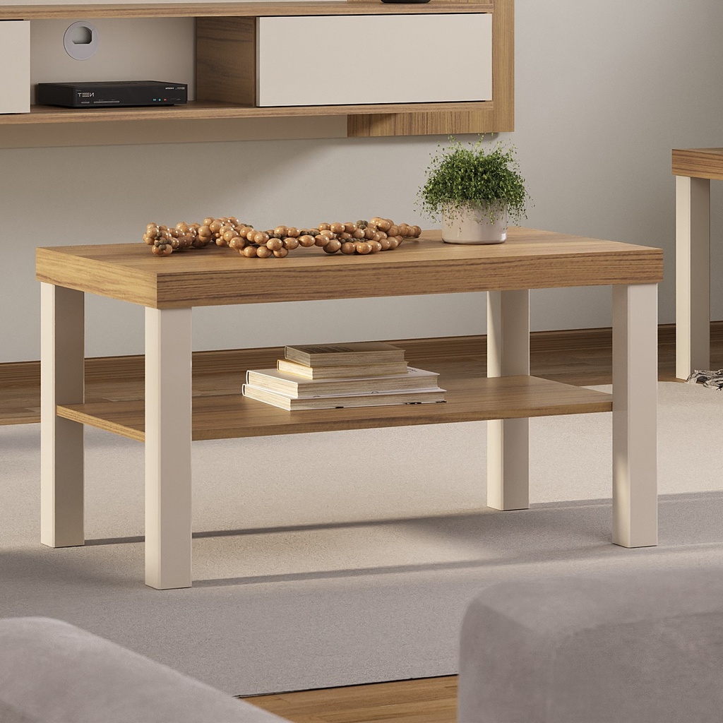 UP COFFEE TABLE - OAK / OFF WHITE