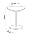 BEL END TABLE - OFF WHITE