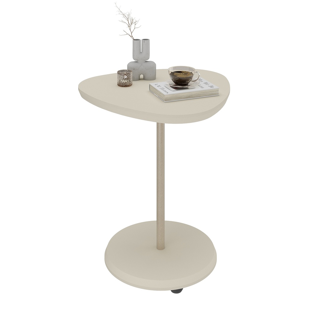 BEL END TABLE - OFF WHITE