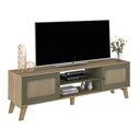 CHARLOTTE TV STAND - OAK / MINT