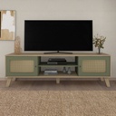 CHARLOTTE TV STAND - OAK / MINT