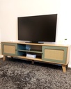 CHARLOTTE TV STAND - OAK / MINT
