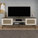 CHARLOTTE TV STAND - PINE / OFF WHITE