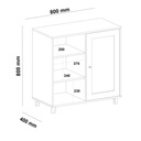 CHARLOTTE BUFFET - PINE / OFF WHITE