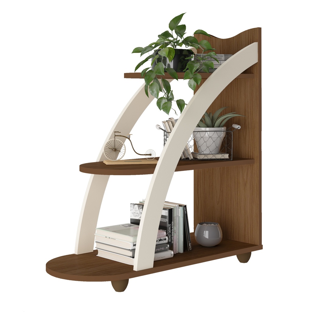 ANDES END TABLE - CEDAR / OFF WHITE