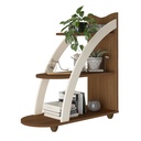 ANDES END TABLE - CEDAR / OFF WHITE
