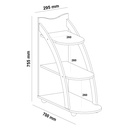 ANDES END TABLE - CEDAR / OFF WHITE