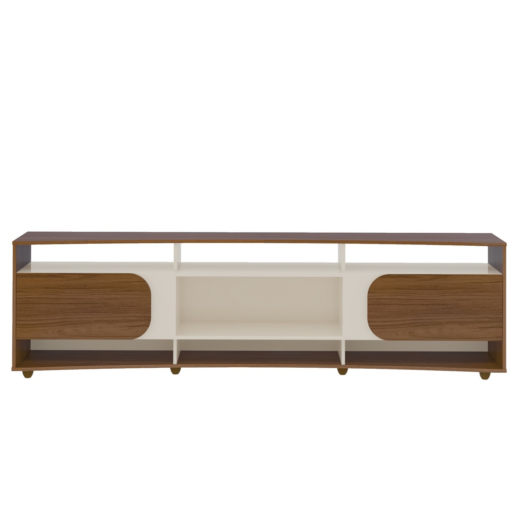 ELEGANCE TV STAND - CEDAR/ OFF WHITE