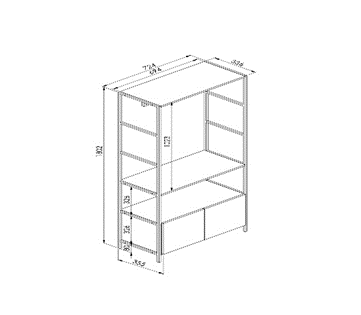 BOOKCASE ARTETUBE
