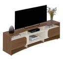 ELEGANCE TV STAND - CEDAR/ OFF WHITE