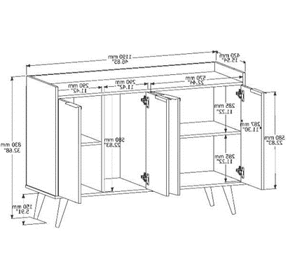 BUFFET LUXO NATURE/PEROLA