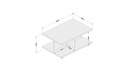 COFFEE TABLE BARCELONA MDP WHITE BP