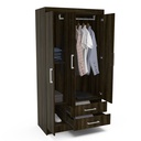 WARDROBE ACEGUA 3 DOOR 2 DRAWER MDP TOBACCO FFBENTACIL