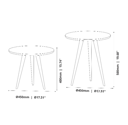 MESA DE APOIO LUXO PEROLA
