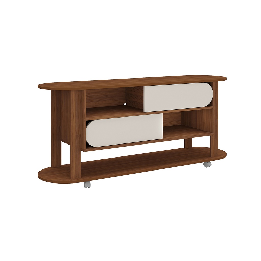 MUNDI TV STAND - CEDAR/ OFF WHITE
