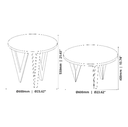 MESA LATERAL JB 8038 LUXO NATURE
