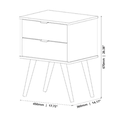 MESA DE CABECEIRA JB 1818 LUXO PEROLA