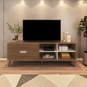 VERONA TV STAND - CEDAR/ OFF WHITE