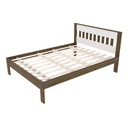 DOUBLE BED CM8007 WALNUT/ WHITE