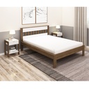 DOUBLE BED CM8007 WALNUT/ WHITE