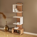BOOKCASE ALMOND/WHITE