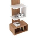 BOOKCASE ALMOND/WHITE