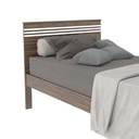 SINGLE BED CM-8010 WALNUT/WHITE