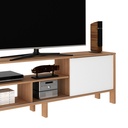 TV RACK 70" ALMOND/WHITE
