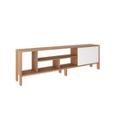 TV RACK 70" ALMOND/WHITE