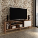 TV RACK 70" ALMOND/WHITE