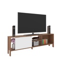 TV RACK 70" ALMOND/WHITE